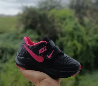 Tênis Nike Infantil Preto Rosa
