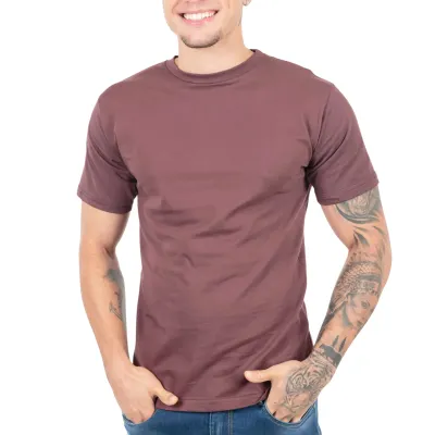 Camiseta marrom 100% algodão
