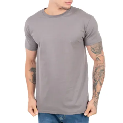 Camiseta cinza chumbo 100% algodão