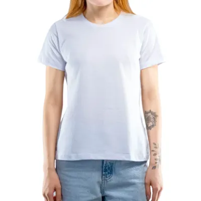 Baby look branco 100% algodão