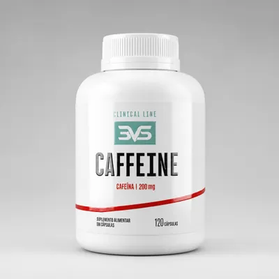 Cafeína 200mg 120 cápsulas