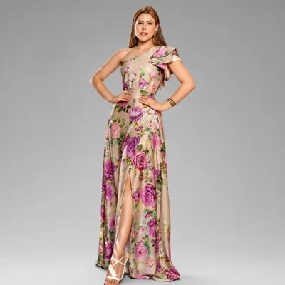 Vestido Longo Floral Premium