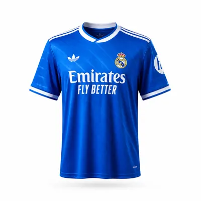 Camisa Real Madrid Emirates Azul 25-26 com PATCH FIFA