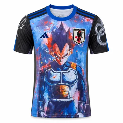 Camisa Japão Vegeta 2025/2026 Anime - Preta e Azul