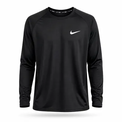 Camiseta Manga Longa Nike Preta