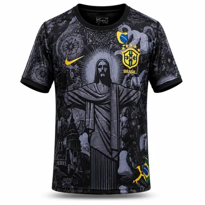 Camisa Seleção Brasil Estampa Cristo
