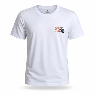 Camiseta Básica Estampa Moto