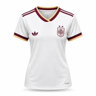 Camiseta Seleção Espanha branca 2026 FEMININA