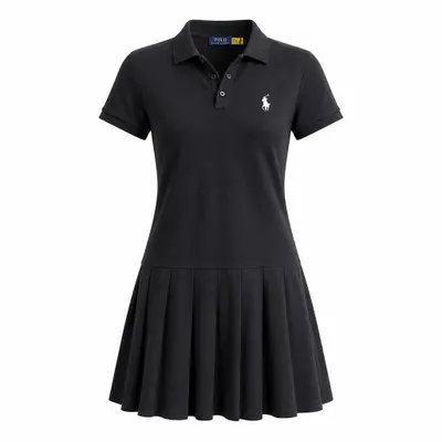 Vestido Polo Preto Clássico