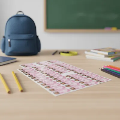 ETIQUETA ESCOLAR (FOTO COM NOME)