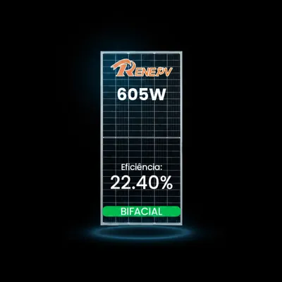 MODULO 605W RENEPV BIFACIAL 30MM