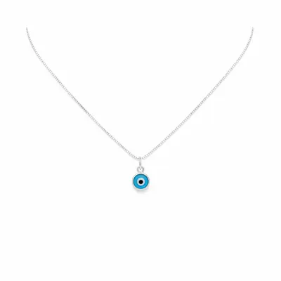 COLAR PONTO LUZ OLHO GREGO 6.5MM 45CM