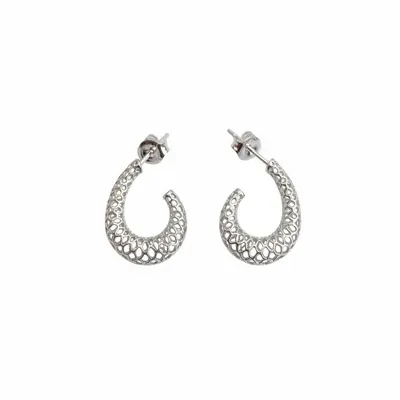 BRINCO ARGOLA NA RENDA ITALIANA