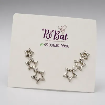 BRINCO EAR CUFF ESTRELA ZIRCONIAS