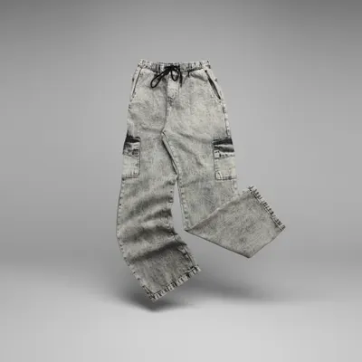 CALÇA CARGO ESTONADA - CINZA CLARO
