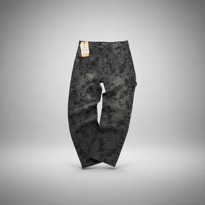 CALÇA BAGGY CHINESA - PRETO CLARO 