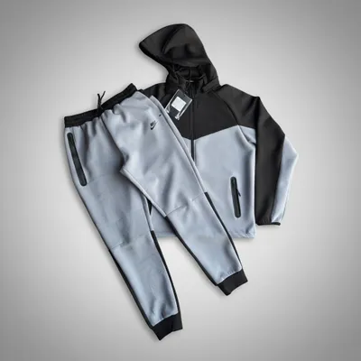 CONJUNTO NK TECH - PRETO E CINZA