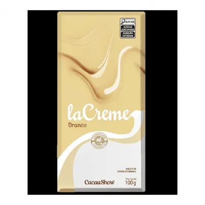 Cacau Show Tablete Lacreme Branco 100g Cacau Show