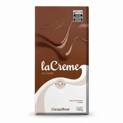 Cacau Show Tablete Lacreme  Chocolate ao leite 100g Cacau Show
