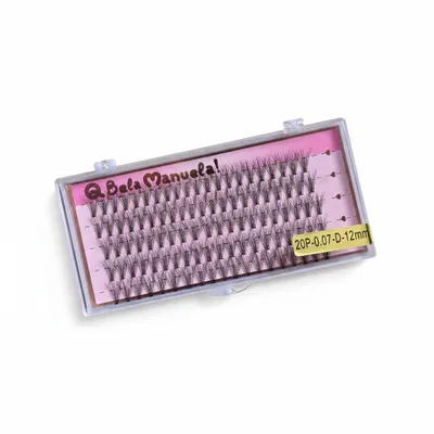 Cílios Tufinho 20P-0.07-D-12mm Qbela Manuela