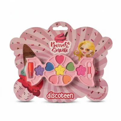 Kit C maquiagem divertido Infantil - Discoteen