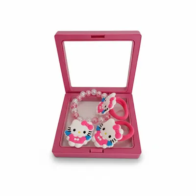 Kit Pulseira + elástico de cabelo Hello Kit