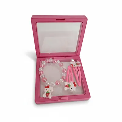 Kit Pulseira + prisilha Hello Kit