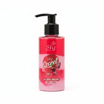Gel hidratante Cereja corpo e virilha - Sly cosméticos