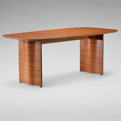 Mesa de Jantar 6 Lugares Tampo Barril Amadeirado Freijó Adélia