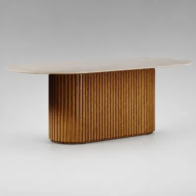 Mesa de Jantar Living Cinamomo e Off White