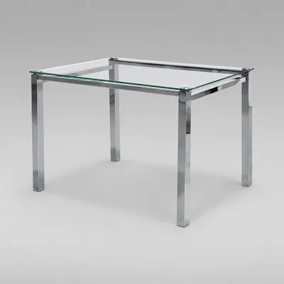 Mesa de Jantar Onix 1,60m com Tampo de Vidro Serigrafado