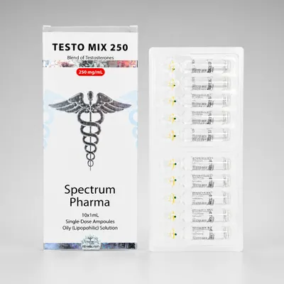 Durateston 250mg (Testo Mix 250) 10 Ampolas Spectrum Pharma 