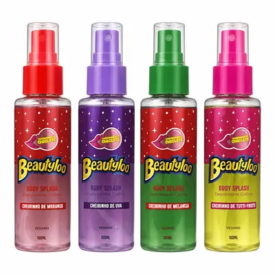 Body Splash Cheirinho de chiclete BeautyLoo 100ml