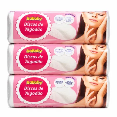 Discos de Algodão IsaBaby 50un