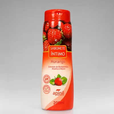 Sabonete Íntimo Morango Apinil 200ml 