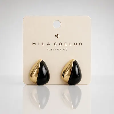 Brincos Duo Preto