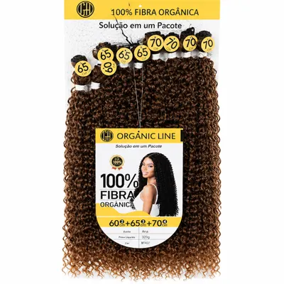 Cabelo sintético ondulado 60-65-70