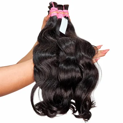 Cabelo humano ondulado 55cm 100 gramas