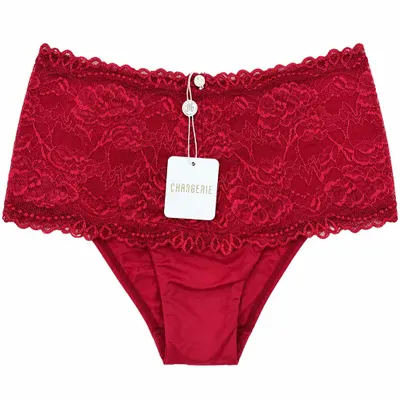 Calça alta renda e microfibra changerrie 