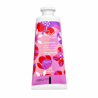 Creme hidratante para as mãos flor de pêssego e jasmim 50ml