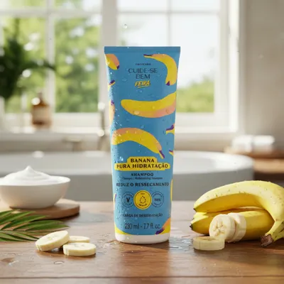 Shampoo Banana Pura Hidratação