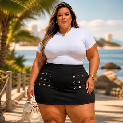 Short Saia Plus Size