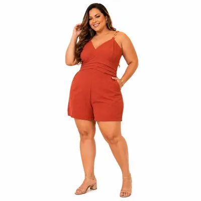 Macaquinho Vitoria Plus Size
