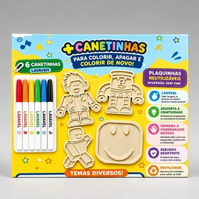 Kit de Canetinhas e Moldes
