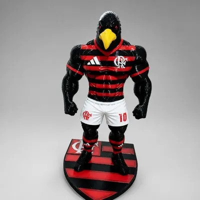 Boneco mascote do flamengo 