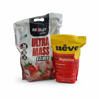 Ultra Mass Gainer 3kg + Albumina Uêvo 1kg