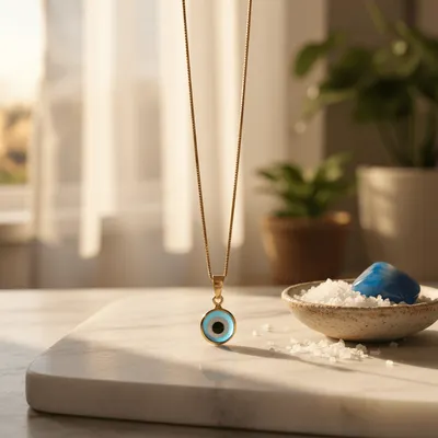 Colar Olho Grego Azul Tradicional