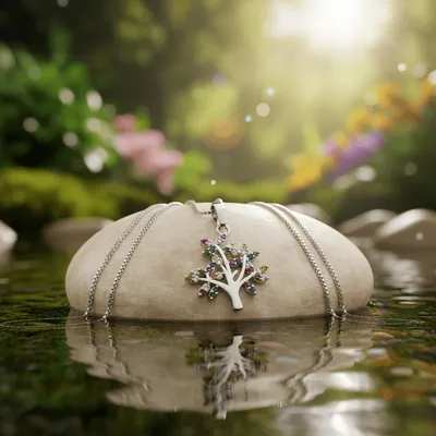  COLAR ARVORE DA VIDA COLOR