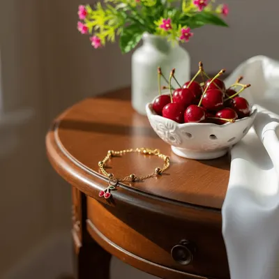 Pulseira Infantil Cerejinha