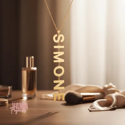 COLAR NOME VERTICAL LETRA G CORRENTE MK